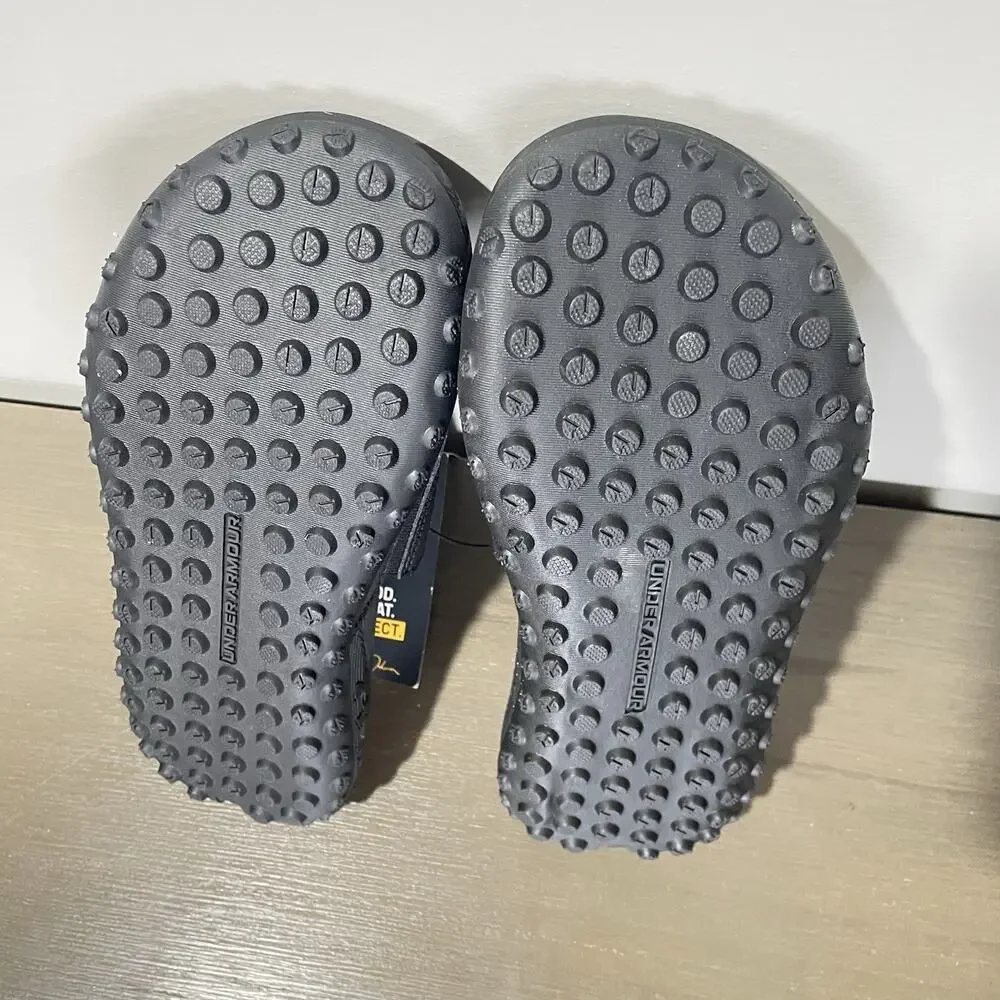 Under Armour Mens Size 7 Slides NEW Project Rock 3 Black Womens 8.5 UA